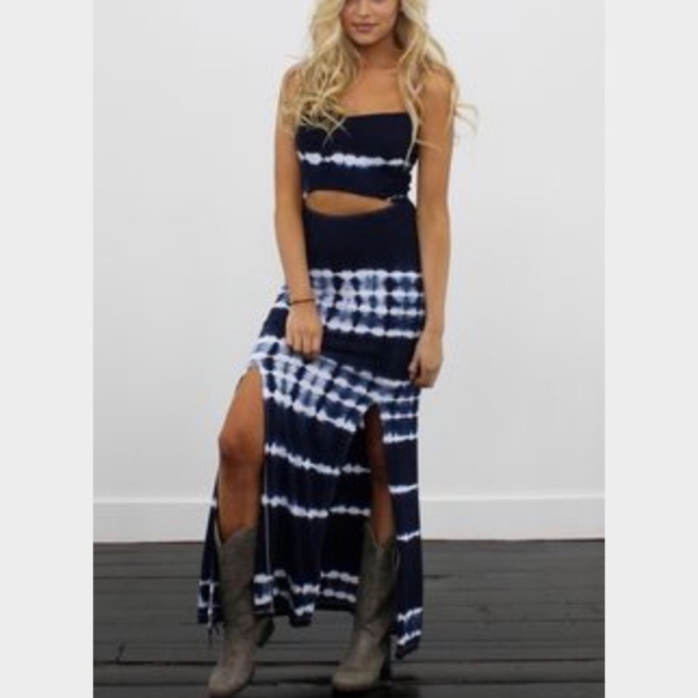 Kittenish Penny Lane Maxi Dress sz M